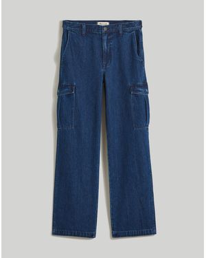 MW Low-Slung Straight Cargo Jeans - Blue