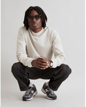 MW Garment-Dyed Mockneck Long-Sleeve Tee - Multicolour