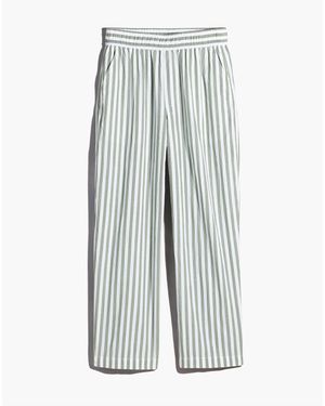 MW Pull-On Wide-Leg Trousers - Grey