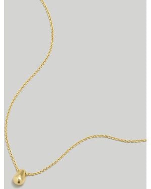 MW Droplet Pendant Necklace - Metallic