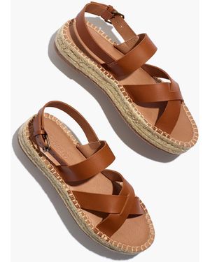 MW The Julie Espadrille Sandal - Brown