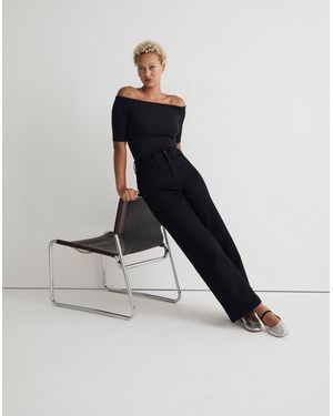 MW The Curvy Perfect Vintage Wide-Leg Jean - White