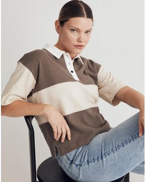 MW Oversized Polo Shirt - Grey