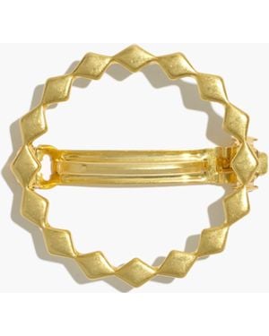 MW Geo Circle Barrette - Metallic