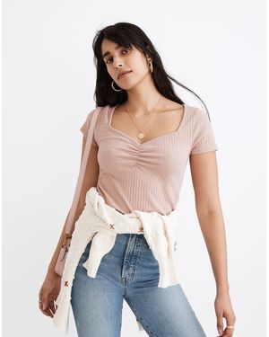 MW Ribbed Sweetheart Tee - Blue