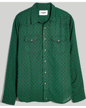 MW Corridor&Reg; Overshot Western Long-Sleeve Shirt - Green