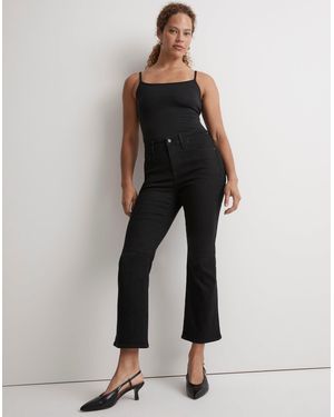 MW Tall Curvy Kick Out Crop Jeans - Black