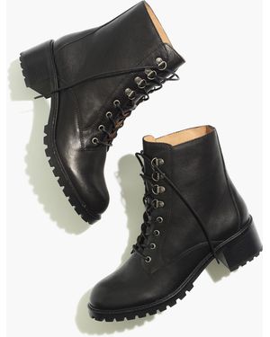 MW The Julien Lace-Up Lugsole Boot - Black