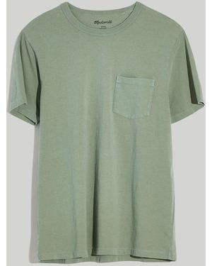 MW Garment-Dyed Allday Crewneck Pocket Tee - Green