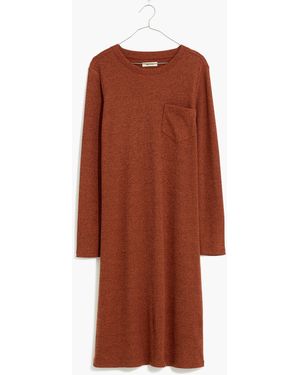 MW Long-Sleeve Pocket Tee Dress - Multicolor