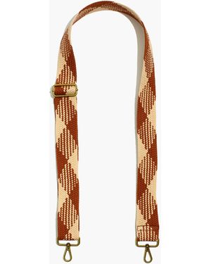 MW The Crossbody Bag Strap: Webbing Edition - White