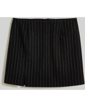 MW Wool-Blend Mini Skirt - Black