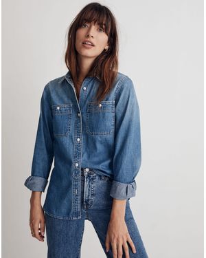 MW Denim Button-Up Shirt: Selvedge Edition - Blue