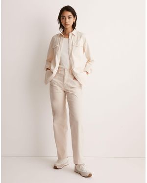 MW The Perfect Vintage Wide-Leg Pant: Utility Edition - Natural