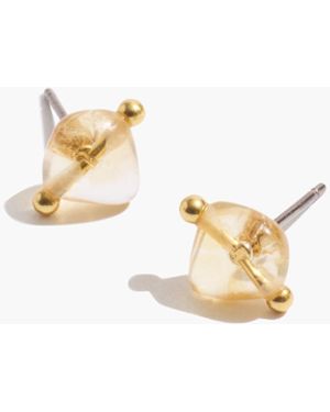MW Stone Collection Stud Earrings - White