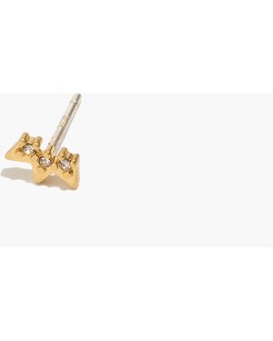 MW Mixer Single Stud Earring - White