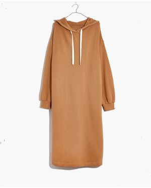 MW L Airyterry Hoodie Sweatshirt Dress - White