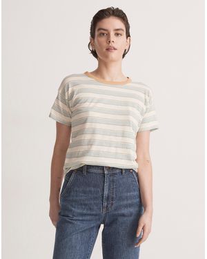MW Whisper Cotton Crewneck Tee - White