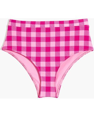 MW Solid &Amp; Striped&Reg; Lilo High-Waist Bikini Bottom - Pink