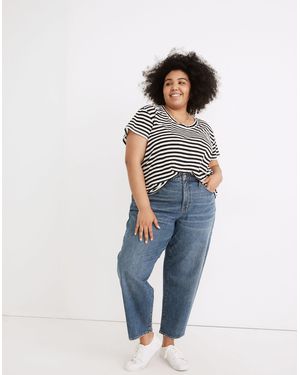 MW Plus Whisper Cotton Scoopneck Tee - Blue