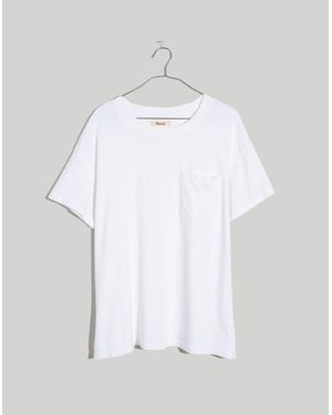 MW Plus Softfade Cotton Oversized Tee - White