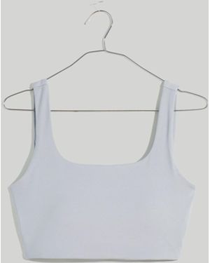 MW Plus L Flex Square-Neck Sports Bra - White