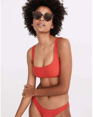 MW Madewell Second Wave Balconette Bikini Top - Red