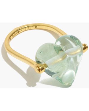 MW Madewell X Cled&Reg; Upcycled Glass Heart Ring - White