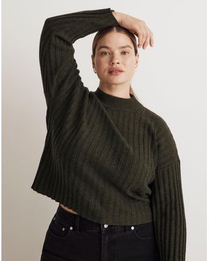 MW Plus Mockneck Crop Jumper - Black