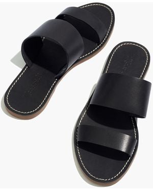 MW The Boardwalk Double-Strap Slide Sandal - Black