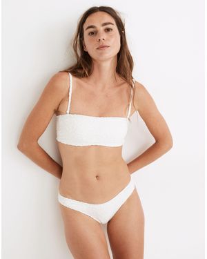 MW Madewell Spaghetti-Strap Bandeau Bikini Top - White