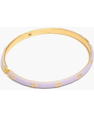 MW Retro Daisy Enamel Bangle Bracelet - White