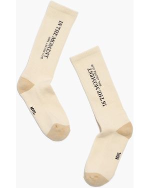 MW Go Outside L Cloudlift Trainer Crew Socks - Natural
