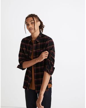 MW Double-Brushed Flannel Perfect Shirt - Black