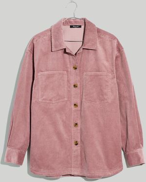 MW Corduroy Kentwood Oversized Shirt-Jacket - Purple