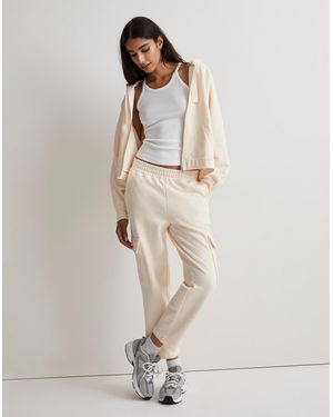 MW Brushed Pull-On Cargo Trousers - Natural