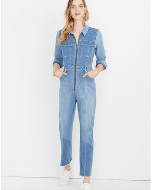 MW Madewell X Isko&Trade; Pieced Denim Jumpsuit - Blue