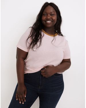 MW Plus Supima&Reg; Cotton Essential Ringer Tee - Pink