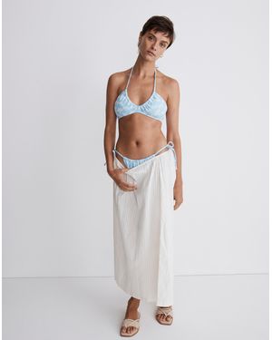 MW Halter String Bikini Top - White