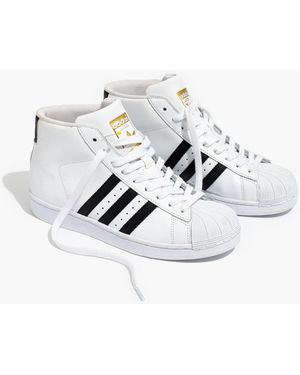 MW Adidas&Reg; Superstar&Trade; Pro Model High-Top Trainers - White