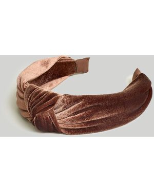 MW Knotted Covered Headband - Brown