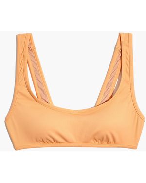 MW Madewell Second Wave Ribbed Pullover Bikini Top - Natural