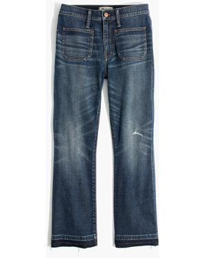MW Tall Cali Demi-Boot Jeans: Patch Pocket Edition - Blue