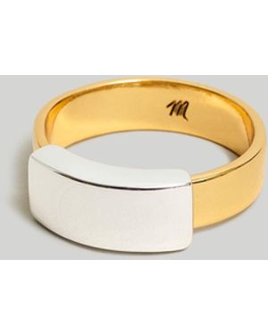 MW Metal Mix Statement Ring - Metallic