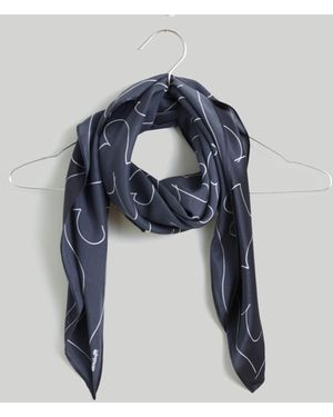 MW Medium Silk Bandana - Blue