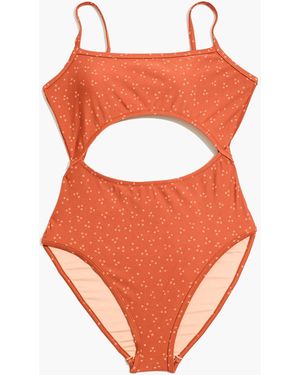 MW Madewell Second Wave Cutout One-Piece Swimsuit - White