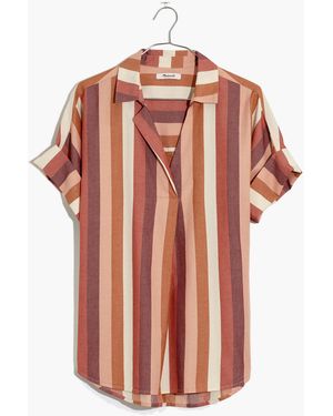 MW Courier Button-Back Shirt - White