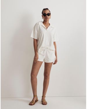 MW Terry Jacquard Polo Shirt - Natural