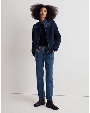 MW (Re)Sourced Sherpa Zip-Front Jacket - Blue