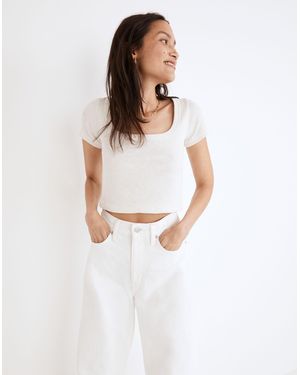 MW Westville Crop Tee - White
